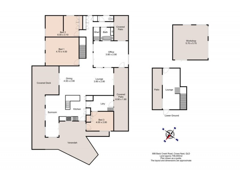 688 Back Creek Road, Crows Nest QLD 4355 Floorplan