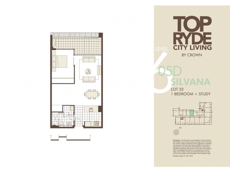 Unit 605D/5 Pope Street, Ryde NSW 2112 Floorplan