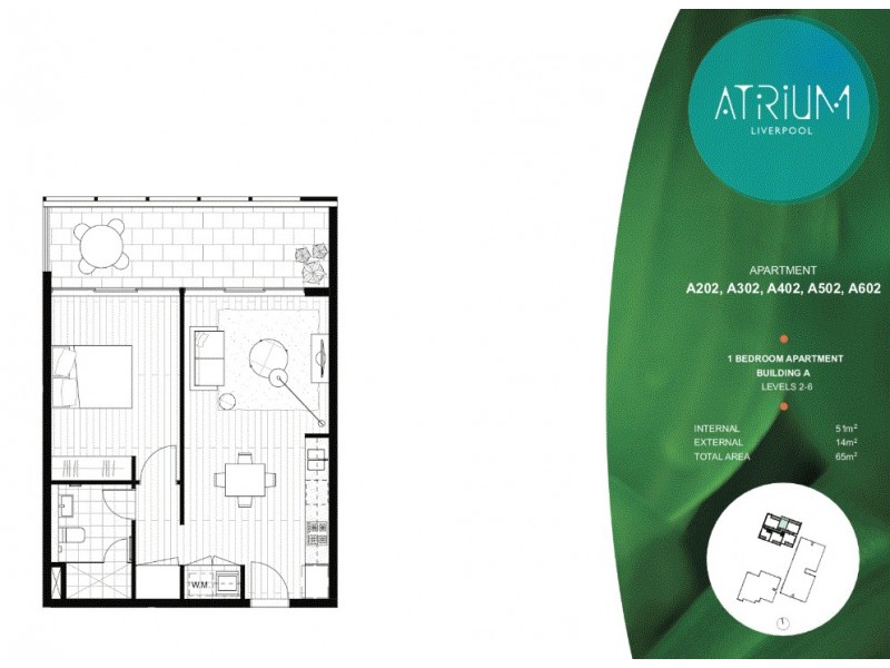 A202/21 Atkinson St., Liverpool NSW 2170 Floorplan