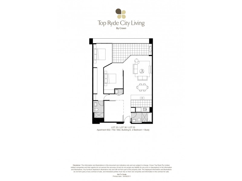702E/5 Pope St., Ryde NSW 2112 Floorplan