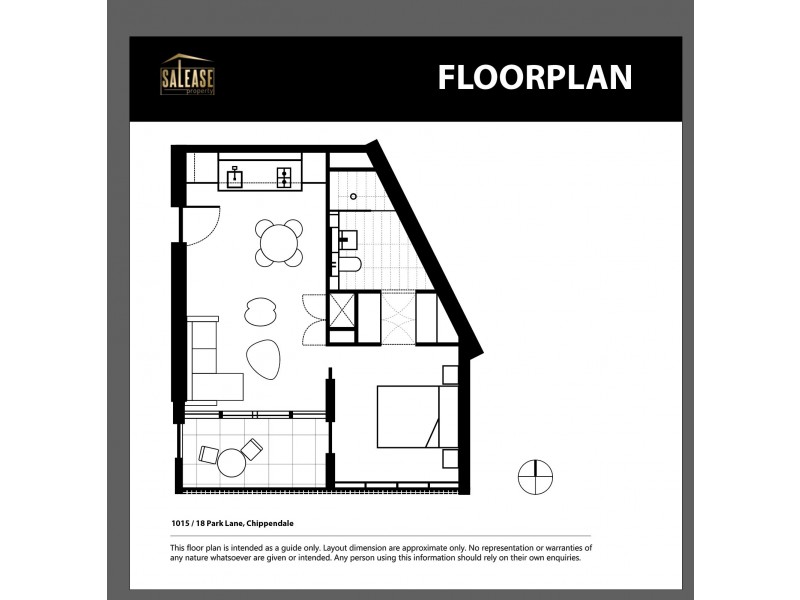 1015/18 Park Lane, Chippendale NSW 2008 Floorplan