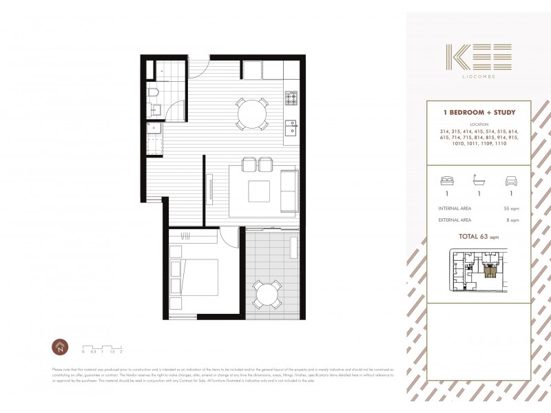 714/18-24 Railway Street, Lidcombe NSW 2141 Floorplan