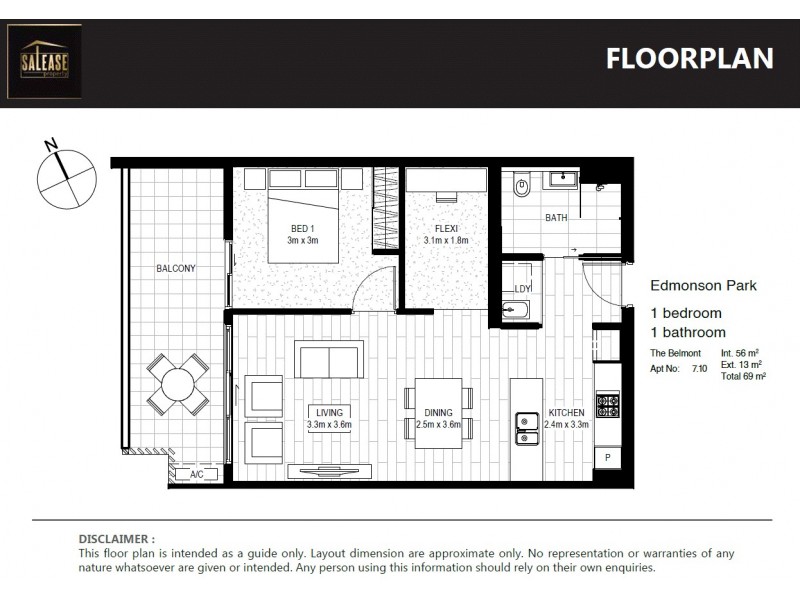 710/2 Sergeant Street, Edmondson Park NSW 2174 Floorplan