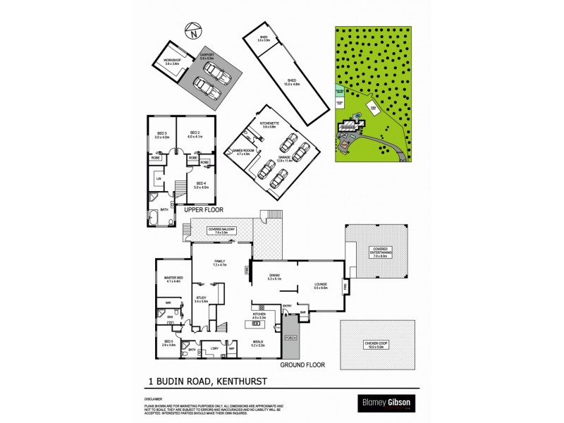 1 Budin Road, Kenthurst NSW 2156 Floorplan