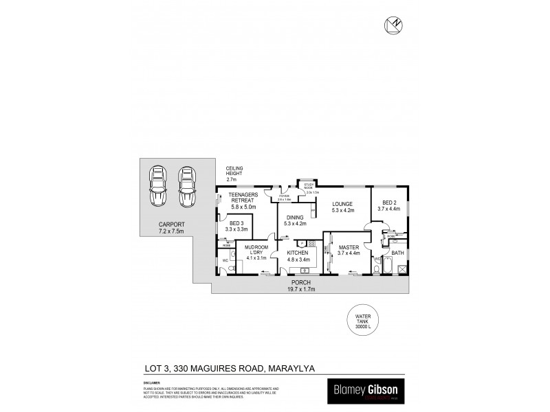 3 Zed Place, Maraylya NSW 2765 Floorplan