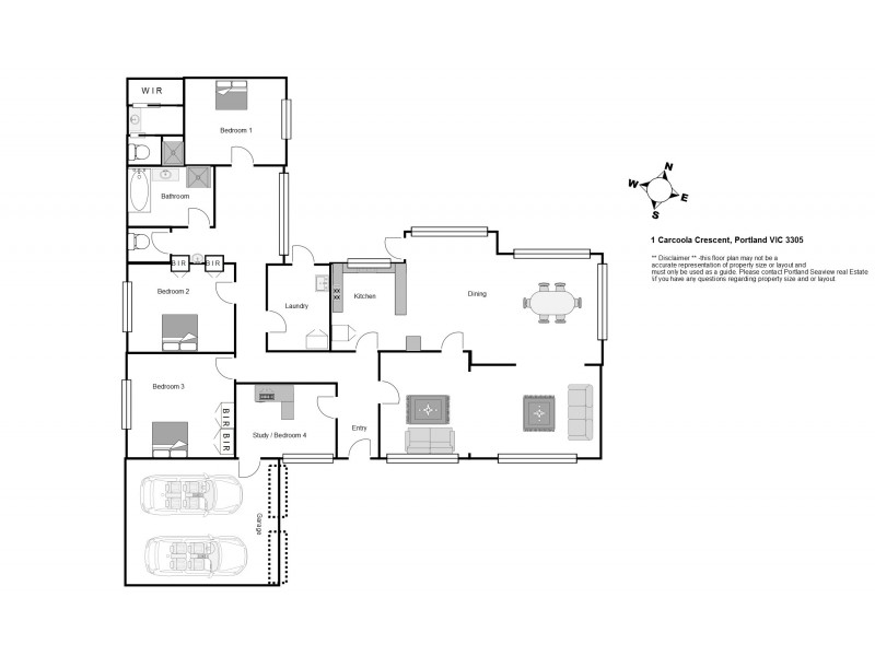 1 Carcoola Crescent, Portland VIC 3305 Floorplan