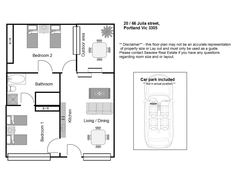 115/66  Julia Street, Portland VIC 3305 Floorplan