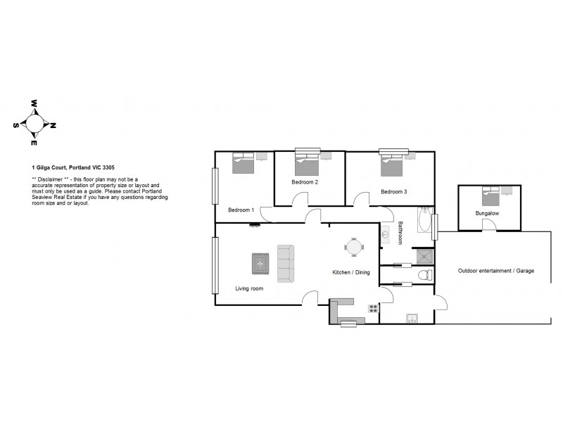 1 Gilga Court, Portland VIC 3305 Floorplan