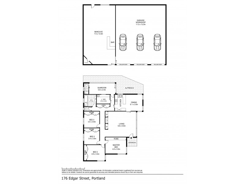 176 Edgar Street, Portland VIC 3305 Floorplan