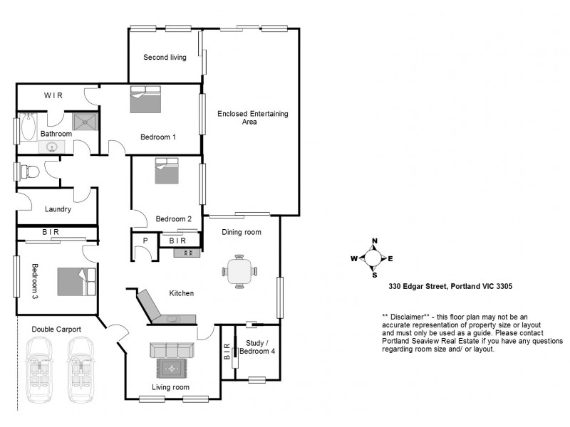 330 Edgar Street, Portland VIC 3305 Floorplan