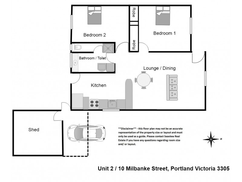 2/10 Milbanke Street, Portland VIC 3305 Floorplan