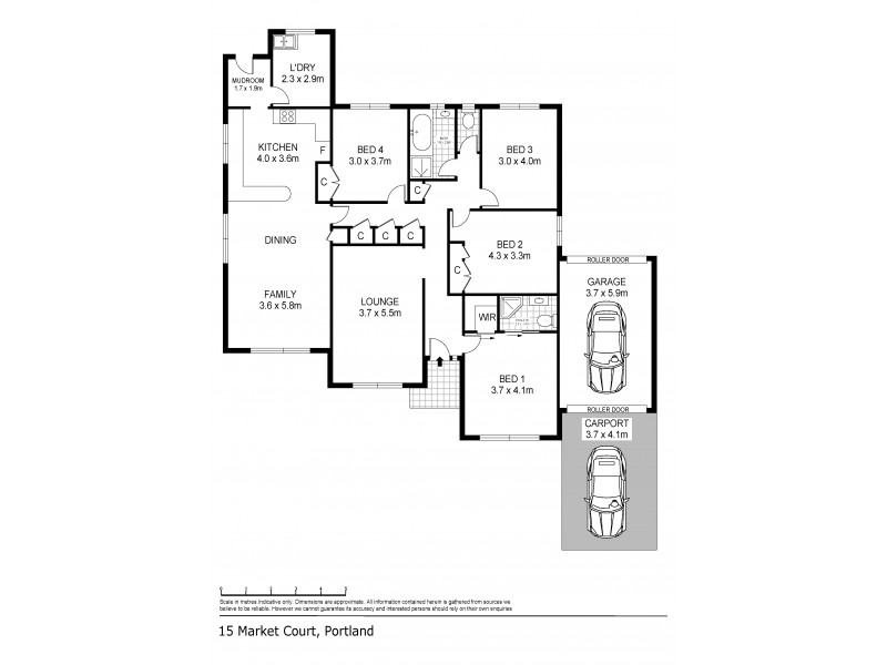 15 Market Court, Portland VIC 3305 Floorplan