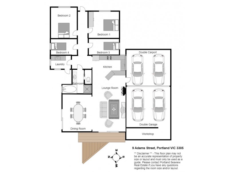 9 Adams Street, Portland VIC 3305 Floorplan