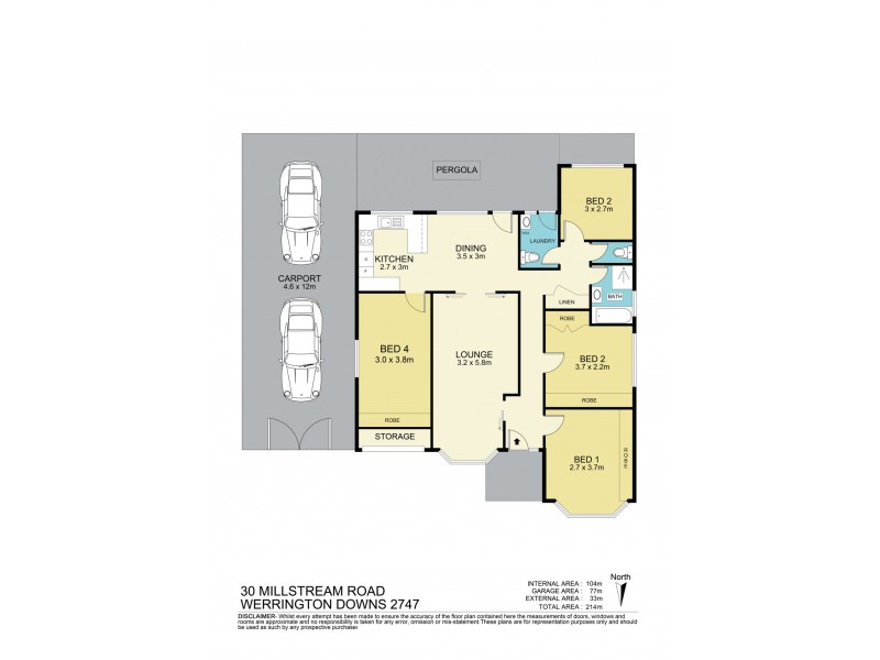 30 Millstream Road, Werrington Downs NSW 2747 Floorplan