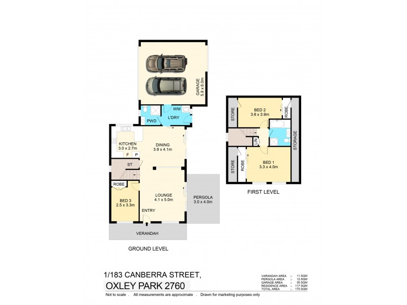 1/183 Canberra Street, St Marys NSW 2760 Floorplan