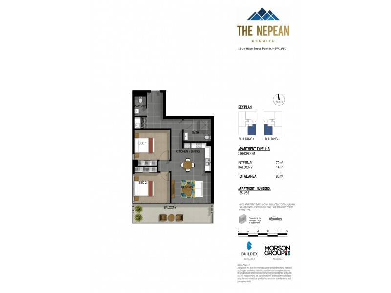 255/25-31 Hope Street, Penrith NSW 2750 Floorplan