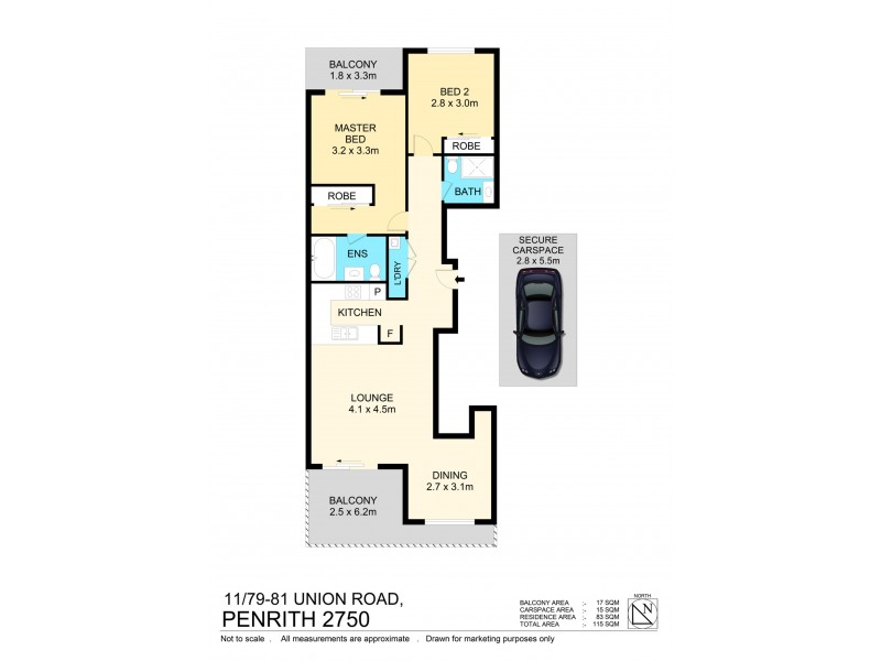 11/79-81 Union Road, Penrith NSW 2750 Floorplan