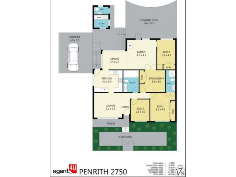 135 Jamison Road, Penrith NSW 2750 Floorplan