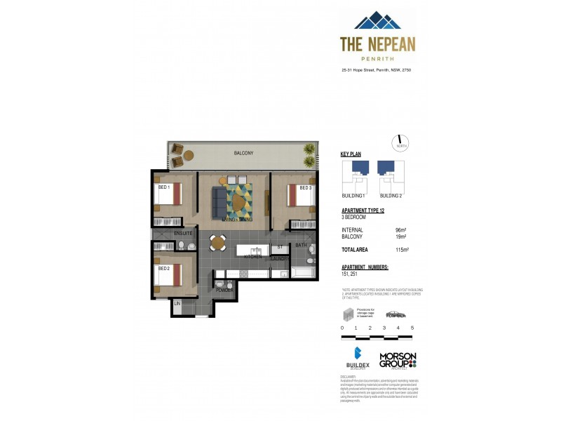 251/25-31 Hope Street, Penrith NSW 2750 Floorplan