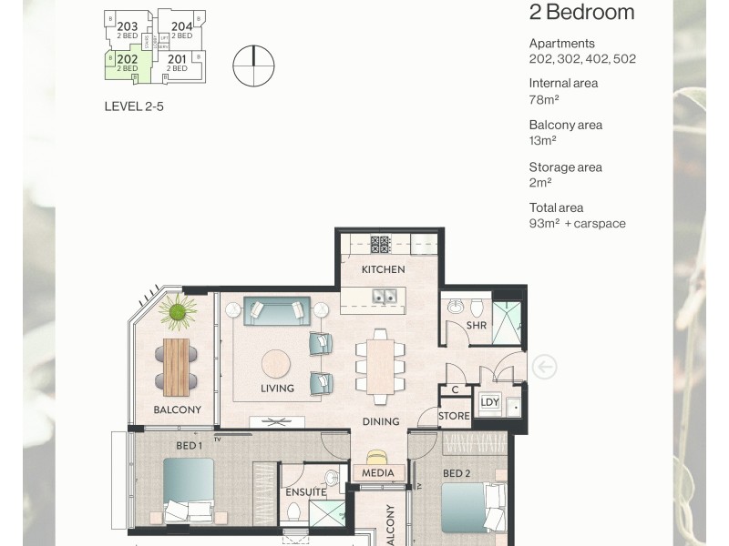1 & 2 / 17 Dent Street, Jamisontown NSW 2750 Floorplan
