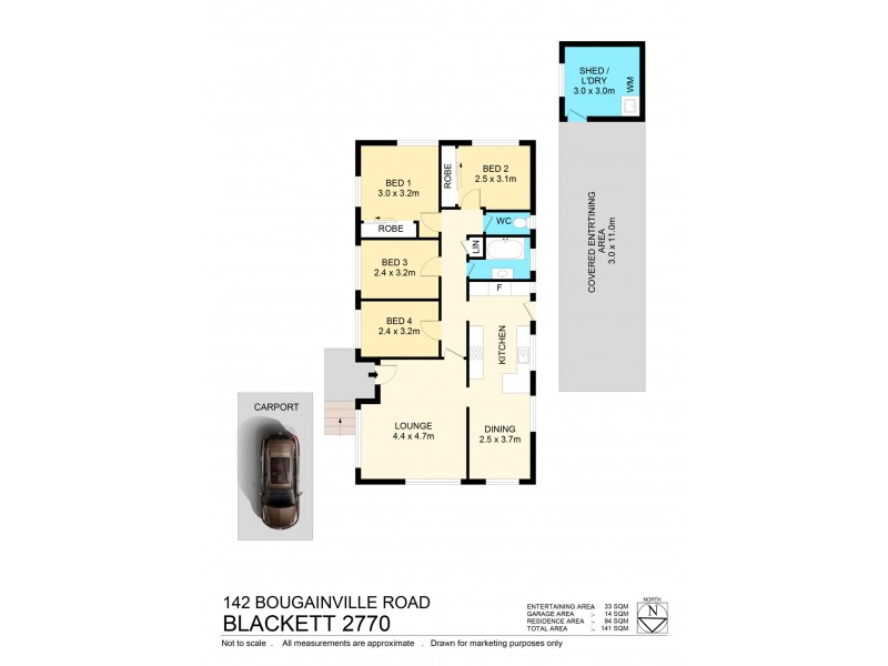 142 Bougainville road, Blackett NSW 2770 Floorplan
