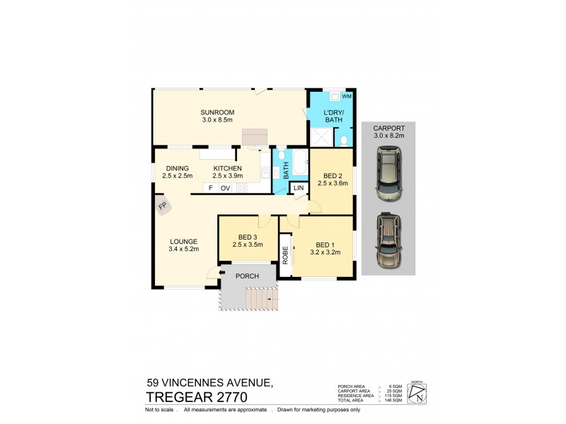 59 Vincennes avenue, Tregear NSW 2770 Floorplan