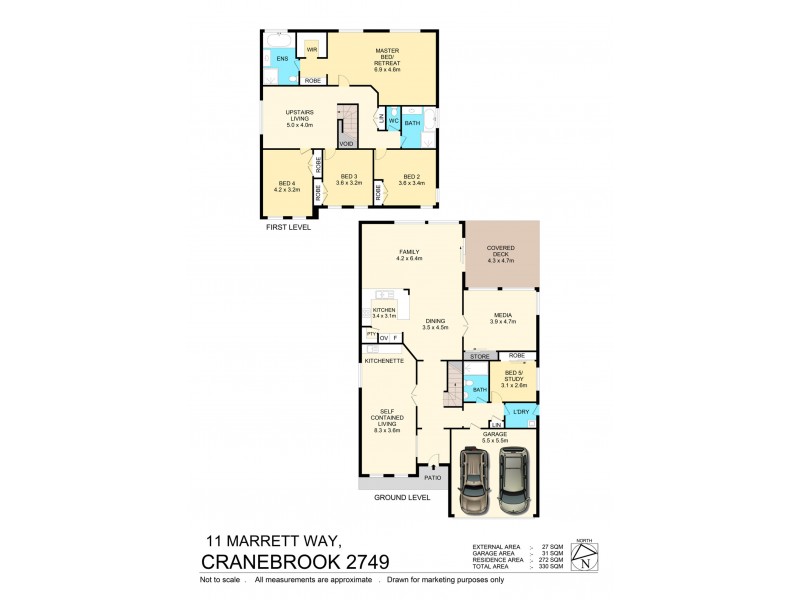 11 Marrett Way, Cranebrook NSW 2749 Floorplan