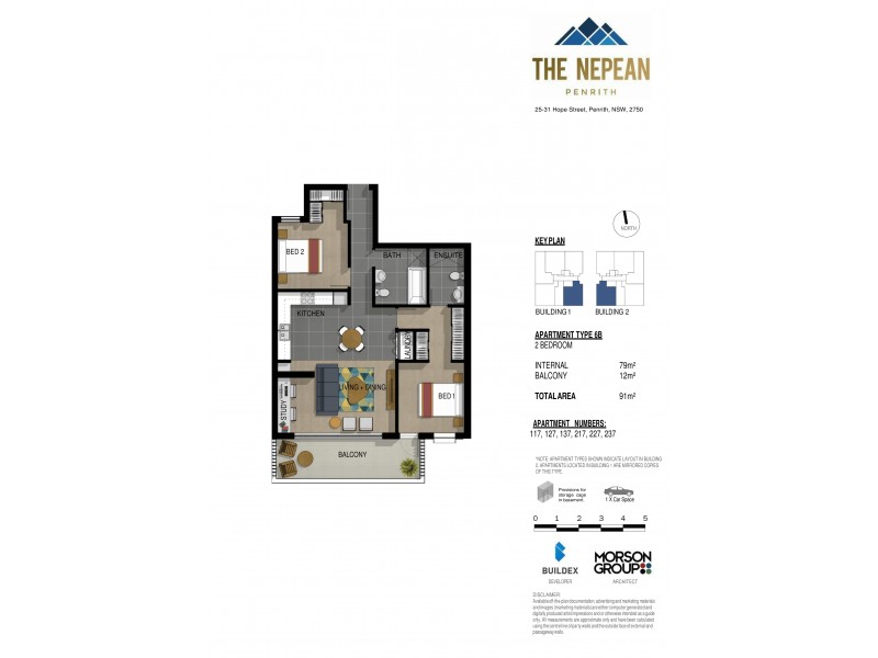 227/25-31 Hope Street, Penrith NSW 2750 Floorplan