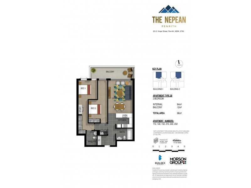 232/25-31 Hope Street, Penrith NSW 2750 Floorplan