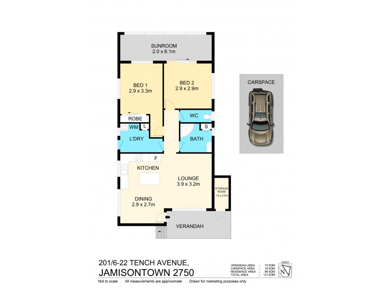 201/6-22 Tench Avenue, Jamisontown NSW 2750 Floorplan