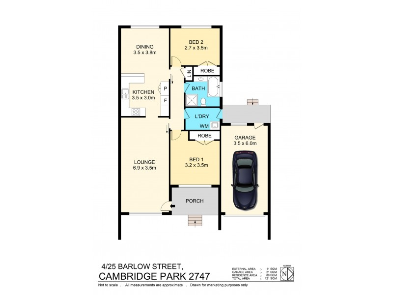 4/25 Barlow Street, Cambridge Park NSW 2747 Floorplan