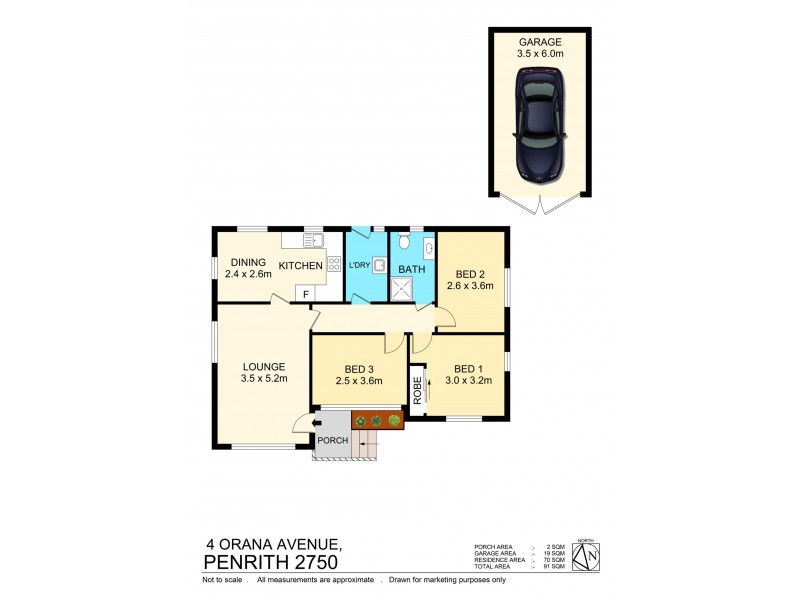 4 Orana Avenue, Penrith NSW 2750 Floorplan