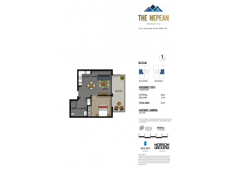 243/25-31 Hope Street, Penrith NSW 2750 Floorplan