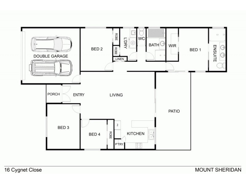 16 Cygnet Close, Mount Sheridan QLD 4868 Floorplan