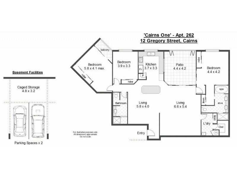 262/12 Gregory Street, Westcourt QLD 4870 Floorplan