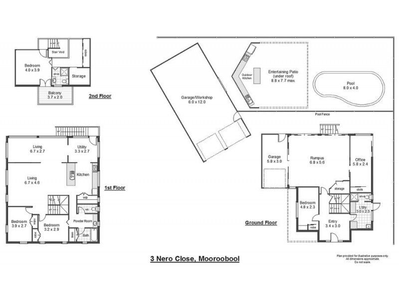 3 Nero Close, Mooroobool QLD 4870 Floorplan