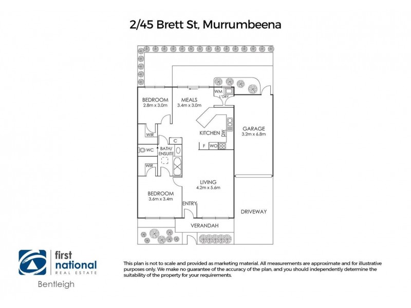 2/45 Brett Street, Murrumbeena VIC 3163 Floorplan