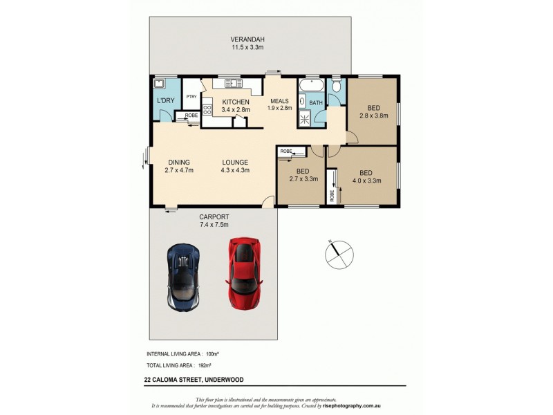 22 CALOMA STREET, Underwood QLD 4119 Floorplan