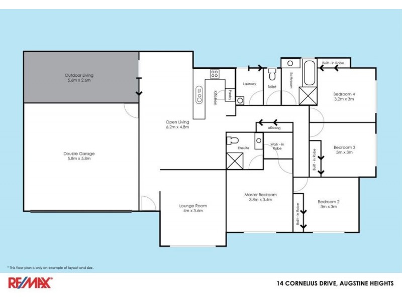 14 CORNELIUS DR, Augustine Heights QLD 4300 Floorplan