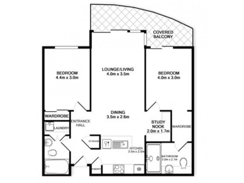 2055 1 Ocean Street, Burleigh Heads QLD 4220 Floorplan