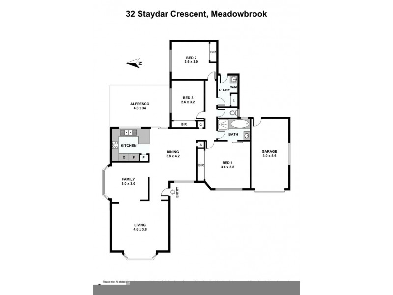 32 Staydar Crescent, Meadowbrook QLD 4131 Floorplan