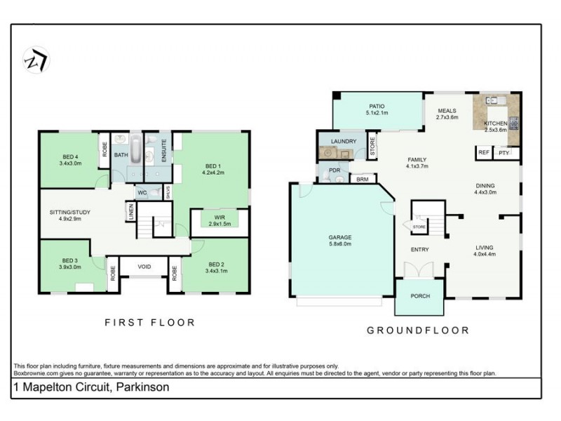 1 Mapelton Circuit, Parkinson QLD 4115 Floorplan
