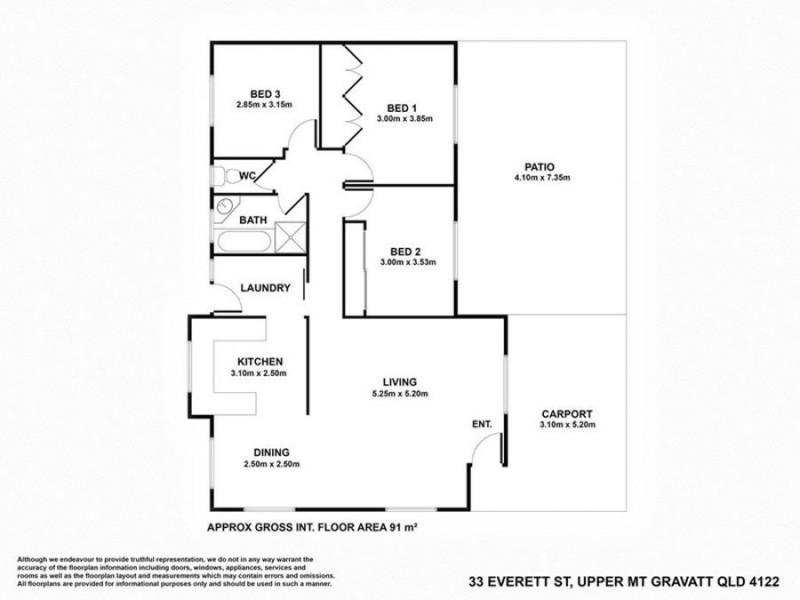 33 Everett Street, Upper Mount Gravatt QLD 4122 Floorplan