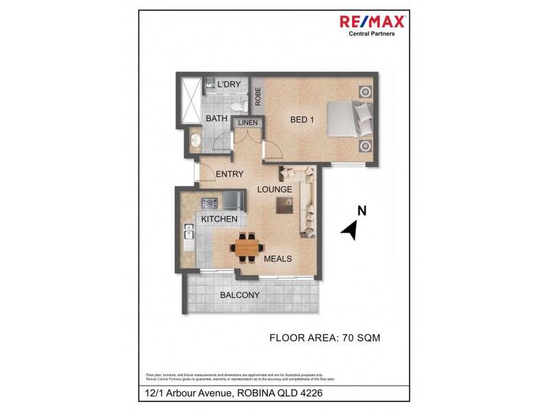 12/1 Arbour Avenue, Robina QLD 4226 Floorplan