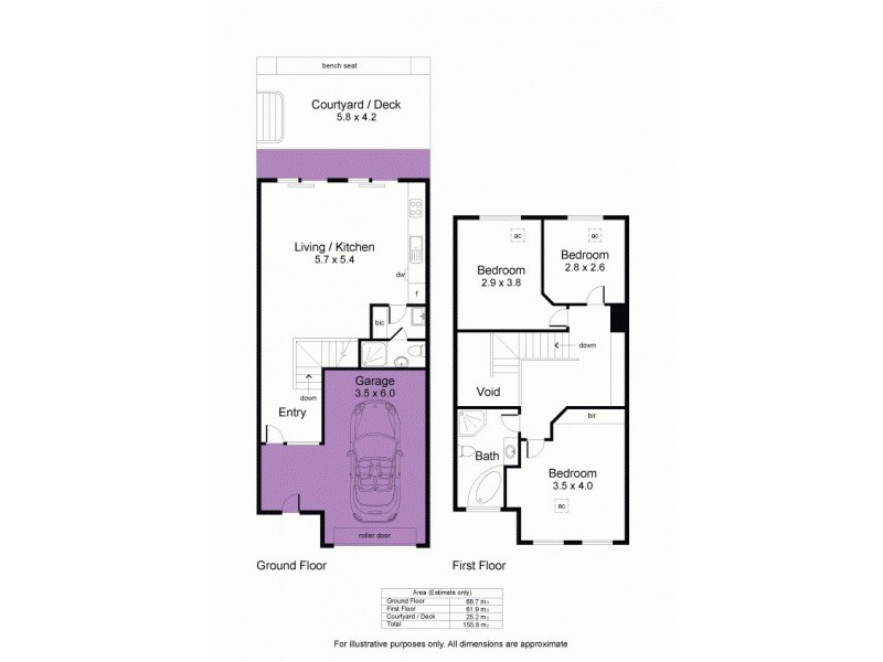 17/2a First Street, Brompton SA 5007 Floorplan