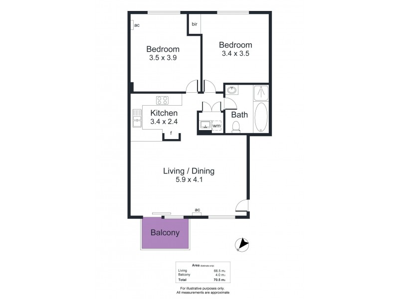 21/29 St Helena Place, Adelaide SA 5000 Floorplan