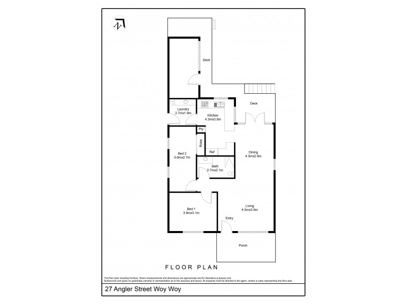 27 Angler Street, Woy Woy NSW 2256 Floorplan