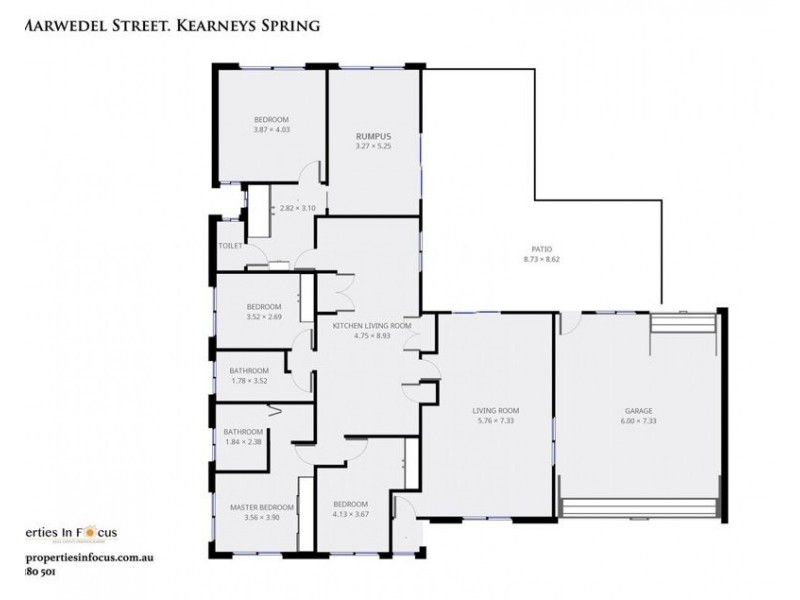 11 Marwedel Street, Kearneys Spring QLD 4350 Floorplan