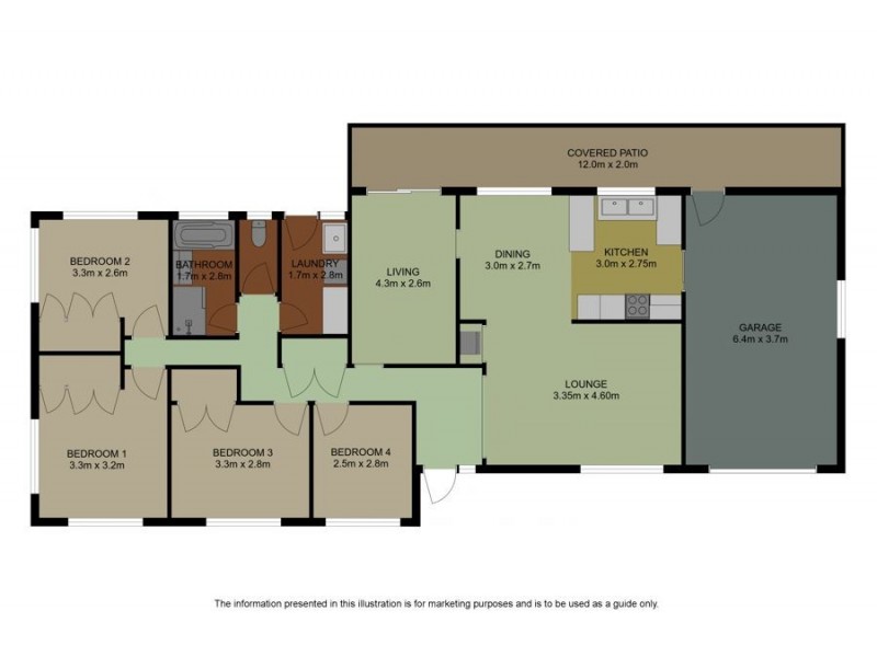 2 Chardonnay Street, Wilsonton Heights QLD 4350 Floorplan