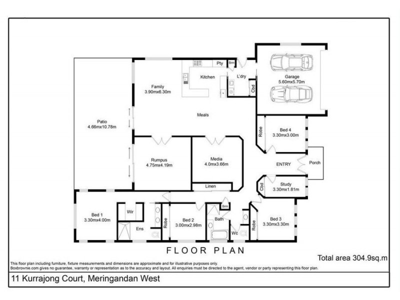 11 Kurrajong Court, Meringandan West QLD 4352 Floorplan